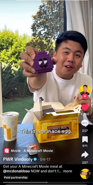 TikTok meal showcase.