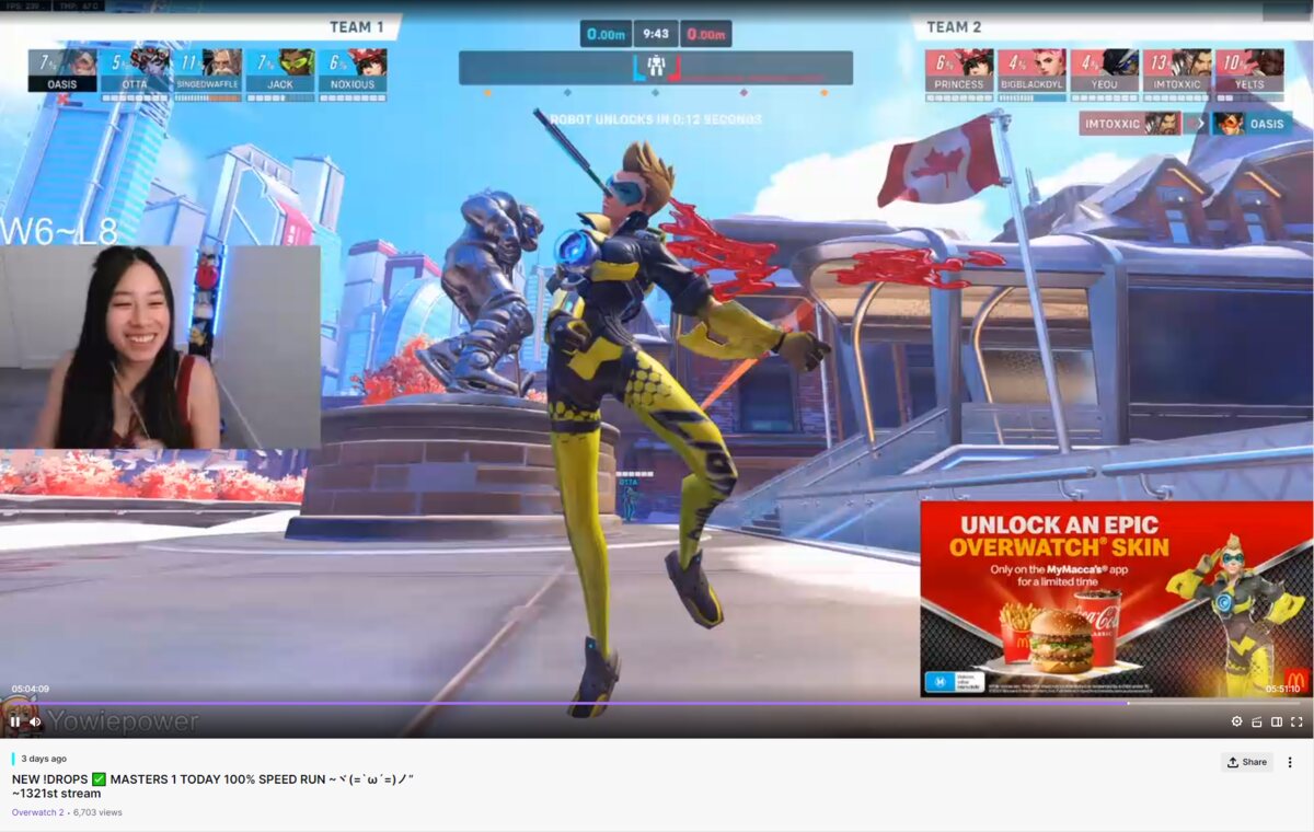 Exclusive skin for Macca's customers