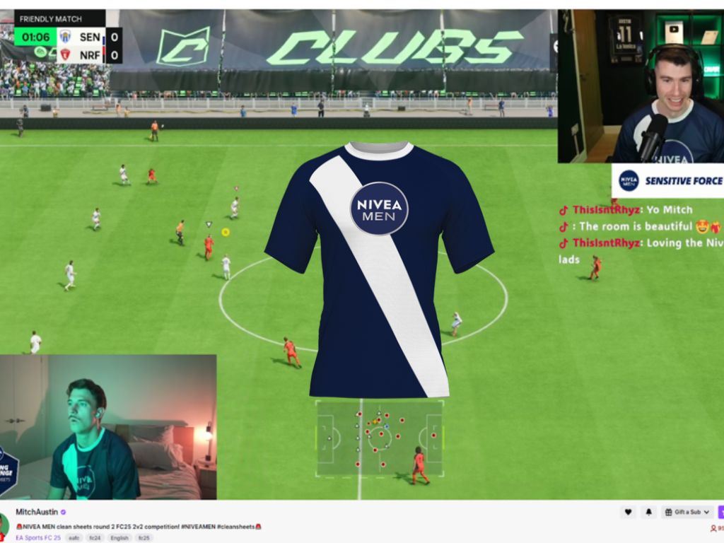 NIVEA MEN, in game.