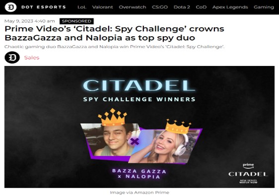 Gaming media hype.